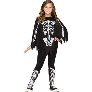 Girl Skeleton Poncho